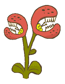 Planta carnivora ilustrada