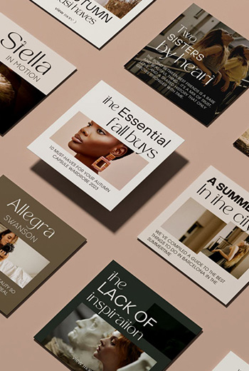 Preciosas plantillas para Instagram editables en Canva