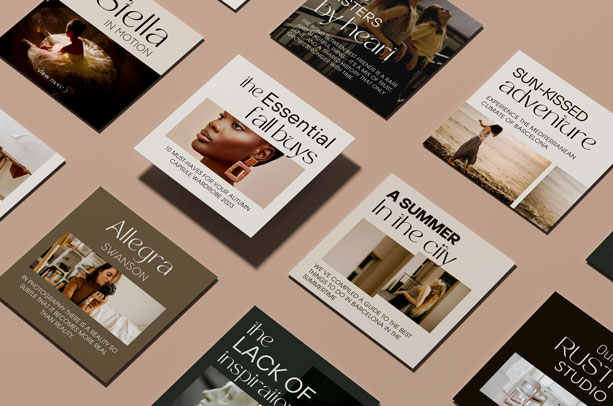 Plantillas para Instagram editables en Canva - Martha